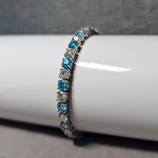 Multi Colour Moissanite Tennis Bracelet