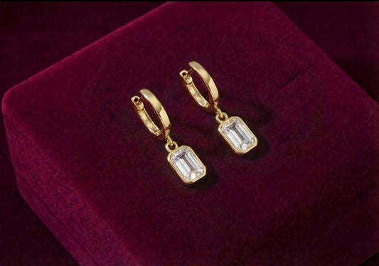 Emerald Cut Earrings